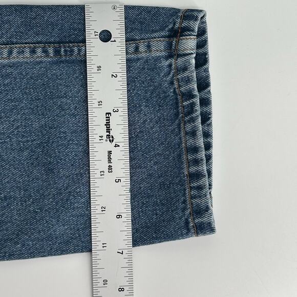 SEZANE Denim Brut Sexy Jeans Women 31 Medium Wash High Rise Straight Leg Button - Picture 11 of 12